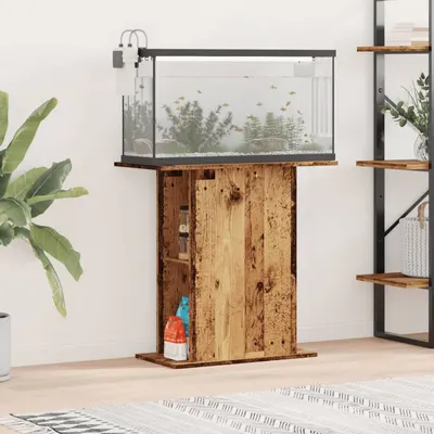 vidaXL Suport pentru acvariu, lemn vechi, 36x75x72,5 cm, lemn stratificat
