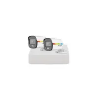 Sistem supraveghere exterior basic HikVision, 2 camere, 2 MP, lumina alba 20 m, 2.8 mm, microfon