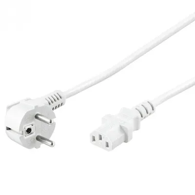 Cablu de alimentare PC 0.5m Alb, kpsp05w