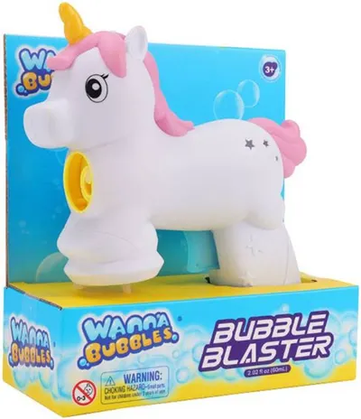Pistol pentru baloane de săpun Wanna Bubbles - Unicorn