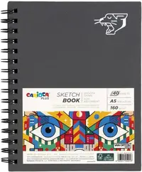 Carnet de schițe cu spirală Carioca Plus - Van Orton, A5, 40 de foi