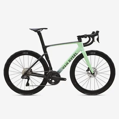 Bicicletă de șosea Shimano Ultegra Di2 2x12v senzor de putere RCR PRO Verde