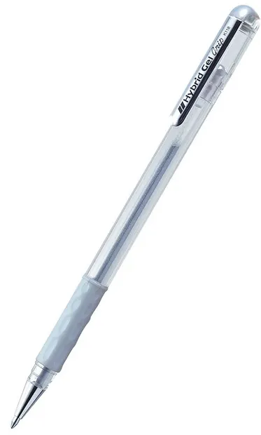 Roller Pentel - Hybrid Metal K 118 M - 0.8mm, argintiu
