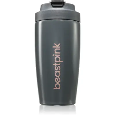 BeastPink Thermo Mug cană termoizolantă cu pai culoare Grey 1 buc