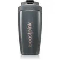 BeastPink Thermo Mug cană termoizolantă cu pai culoare Grey 1 buc