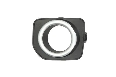 Element bara fata Stanga potrivit LAND ROVER DISCOVERY IV 2009-2018 (rama de argint, cu orificii lampa ceata, negru)