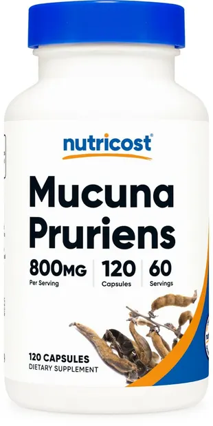 Mucuna Pruriens, 120 capsule, Nutricost
