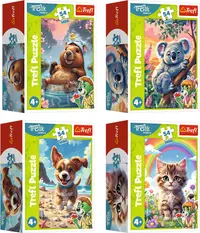 Mini-puzzle Trefl din 54 piese - Lumea colorată a aventurilor, sortiment