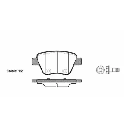 Set placute frana, frana disc REMSA 1420.00