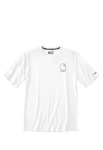 Tricou barbati Force - alb - tehnologie Sun Defender - material poliester