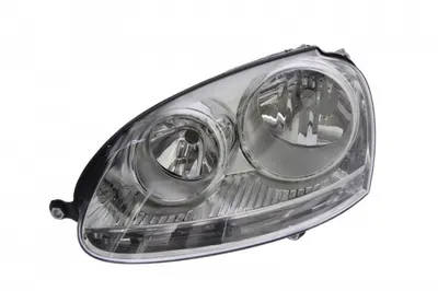 Far stanga (H7, reglaj electric, cu motoras, fundal cromat) VW GOLF, JETTA 2003-2010