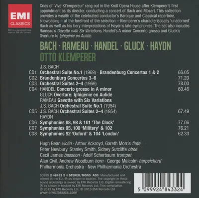 Bach, Rameau, Handel, Gluck & Haydn - 8 CD Boxset