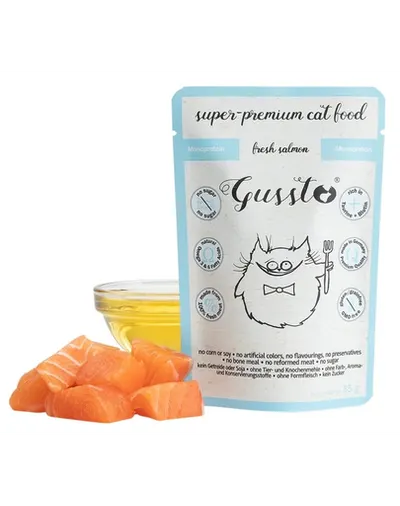 GUSSTO Cat Fresh Salmon SOMON PROASPĂT 85 g