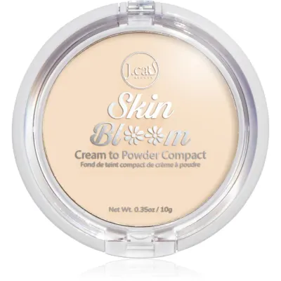 J.Cat Beauty Skin Bloom crema compacta acoperire completa culoare 101 Ivory 7.5 g