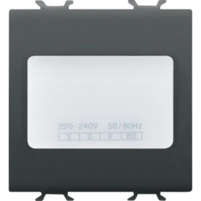 Autonomous Emergency Lamp - 230vac 50/60hz 1h - 2 Modules - Black - Chorus
