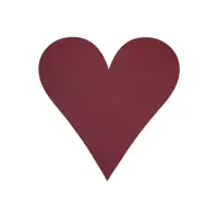 Suport pentru farfurii din piele ecologică 30x30 cm Heart Nupo – LIND DNA