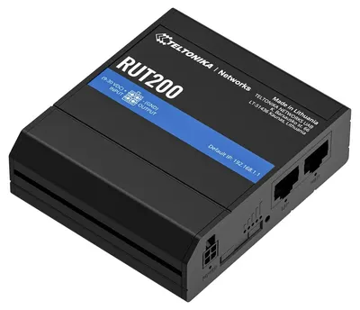Router industrial Teltonika – RUT200, 4G LTE, Wi-Fi, negru