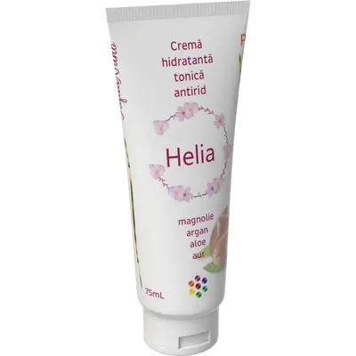 Crema Hidratanta Tonica Antirid cu Extract de Magnolie, Argan, Aloe, Aur si Argint Helia 75ml