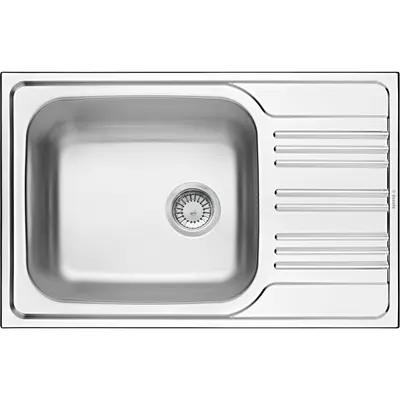Chiuveta bucatarie inox cu picurator crom leinen, 78x50 cm, Deante Xylo