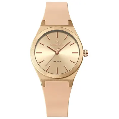 Ceas Dama Naviforce 5056 Auriu - Afișaj Analog, Fashion, Casual, Rezistent la Apă 3ATM