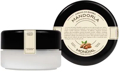 Mondial 1908 Cremă de bărbierit cu aromă de migdale, 150 ml