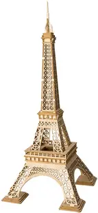 Puzzle 3D din lemn Robo Time din 121 de piese -turnul Eiffel