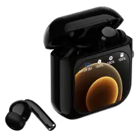 Casti Wireless Bluetooth cu Control Touch si Ecran LCD 2.01 inch, ANC, 512MB Stocare
