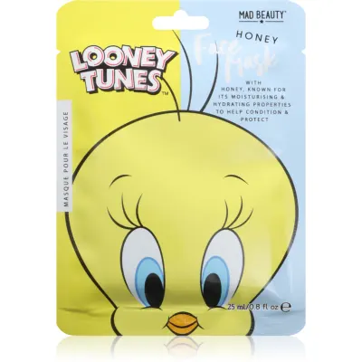 Mad Beauty Looney Tunes Tweety mască textilă hidratantă cu efect calmant 25 ml