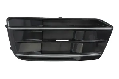 Grila bara fata stanga cu dunga crom, plastic, negru lucios/crom potrivit AUDI Q5 FY 2017-2020