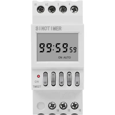 Temporizator 24 V, programabil 1 secunda pana la 99 de ore Releu de timp pentru ciclul automat infinit SINOTIMER TM627-3