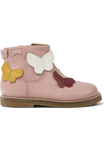 Ghete de piele Savina Twins 597 - Roz