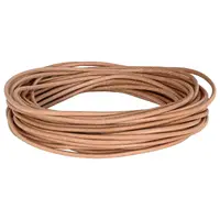 vidaXL Cord din Piele 1 Maro Ø2,5 mm x 5 m Piele