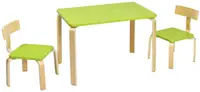 Set masa cu doua scaune Costway - Nature