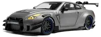 Model de colecție SOLIDO Contemporary: Automobile - Nissan GT-R (R35) cu Liberty Walk Body Kit 2.0, argintiu, 2023