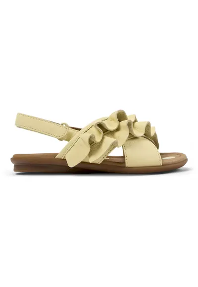 Sandale slingback din piele Right Twins - Galben