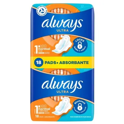 Absorbante Igienice Engros - Always Duo Ultra Normal, marimea 1, 18 buc