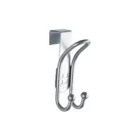 Set 2 cârlige suspendate pentru ușă Wenko Door Hook, argintiu