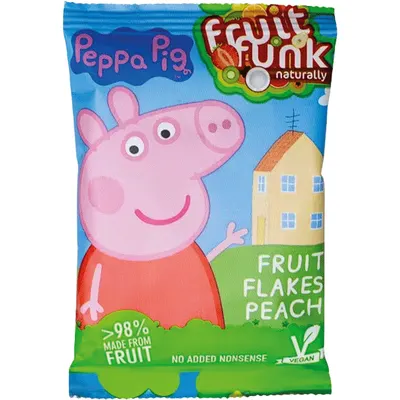 Fulgi din Fructe cu Piersici fara Zahar Adaugat Peppa Pig 16g