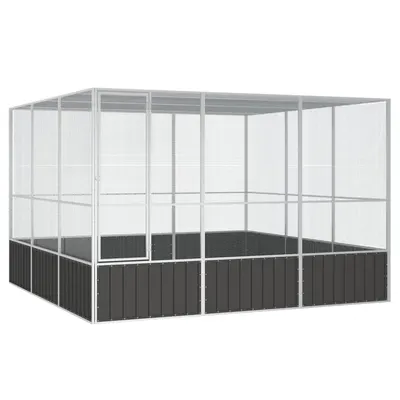 Gossi colivie pasari antracit 302,5x324,5x211,5 cm cm otel galvanizat