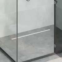 vidaXL Scurgere de duș la 360° cu model subțire Argintiu 80 cm