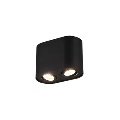 612900232 Spot Cookie 2xMax.35W GU10 Negru mat