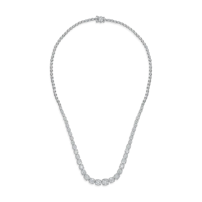 Colier din aur alb cu diamante de 4ct