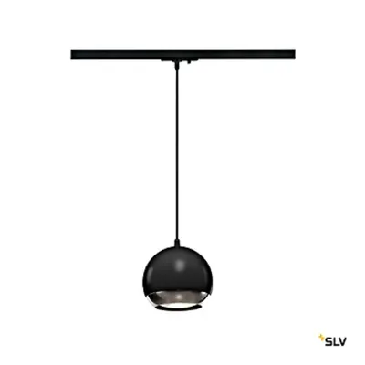 LIGHT EYE 150,negru/chrom,75WQPAR111, incl.1P adaptor