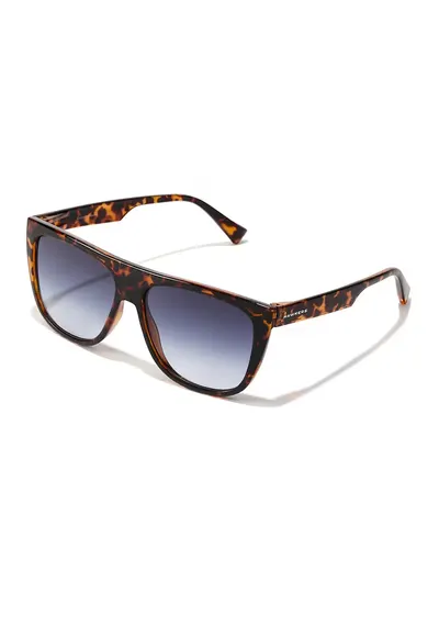 Ochelari de soare patrati unisex - Negru/Maro