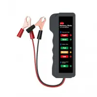 Tester Baterie si Alternator Auto Techstar® , Conectare direct la baterie, 12V, Usor de utilizat