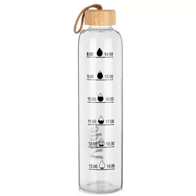 Sticla pentru Apa cu Capac din Bambus, Vilde, 1 l