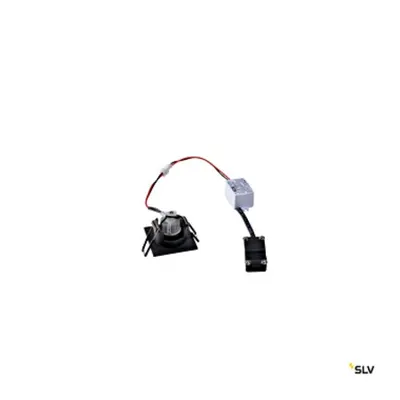 NEW TRIA MINI DL patrat Setnegru3W, 3000K, 30°