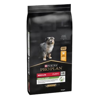 PURINA PRO PLAN PUPPY Healthy Start, Talie Medie, Pui, 12 kg