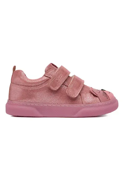 Pantofi sport copii - piele naturala - roz - sistem inchidere Velcro