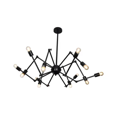 Lustra Atom Negru 12xE27 40W
